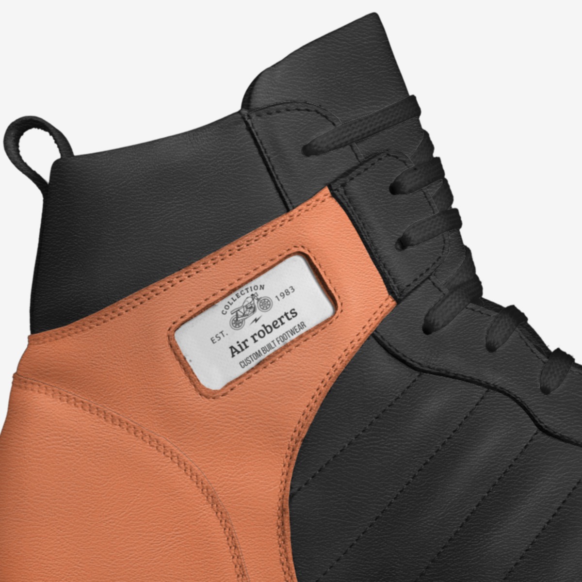 Air roberts custom made in Italy shoes by Jereden Wayne Brooks Jr | Detail view