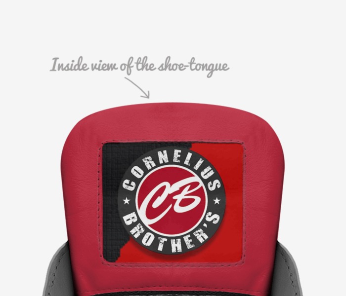Code Red custom made in Italy shoes by Gregory Cornelius | Tongue view