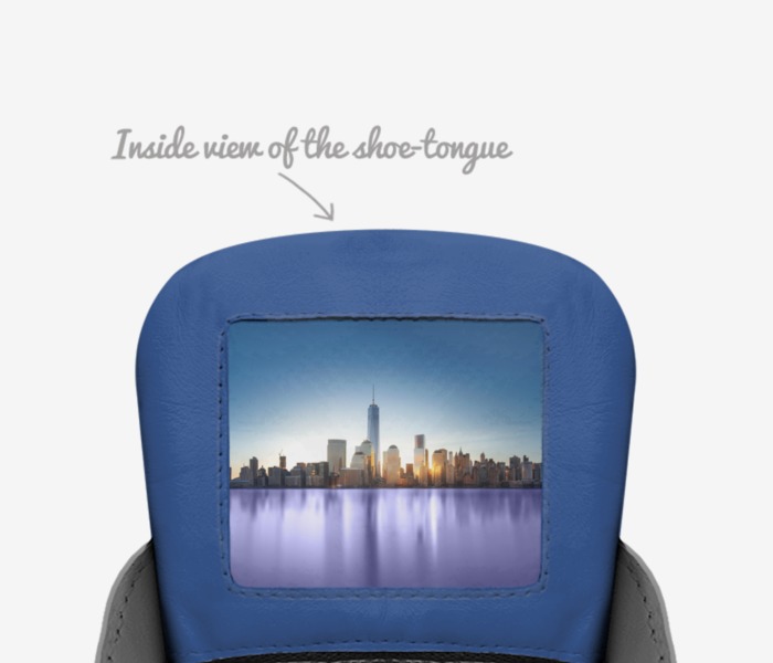 Stylies custom made in Italy shoes by Zachary Mcclintock | Tongue view