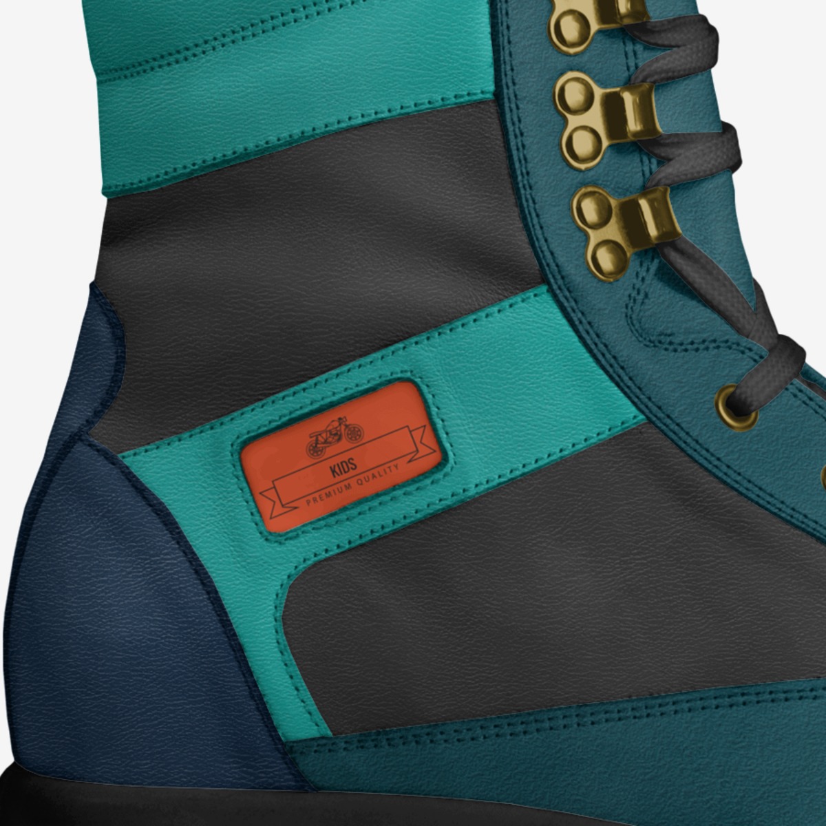 Kids  custom made in Italy shoes by Ismael | Detail view