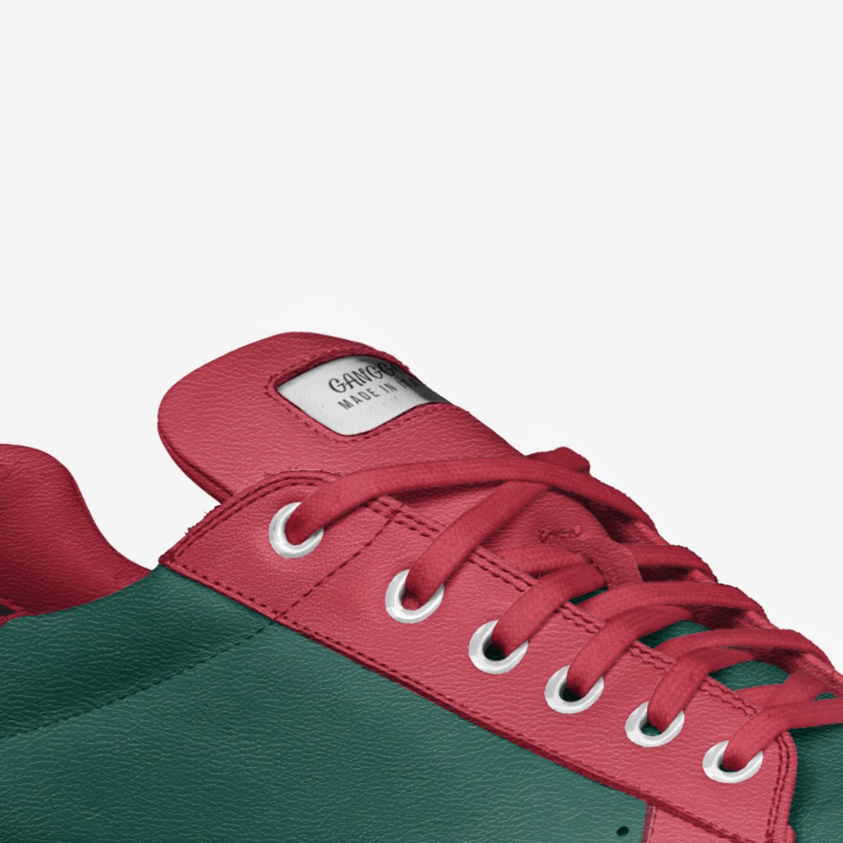 GANGGG custom made in Italy shoes by Damarion Cockrell | Detail view