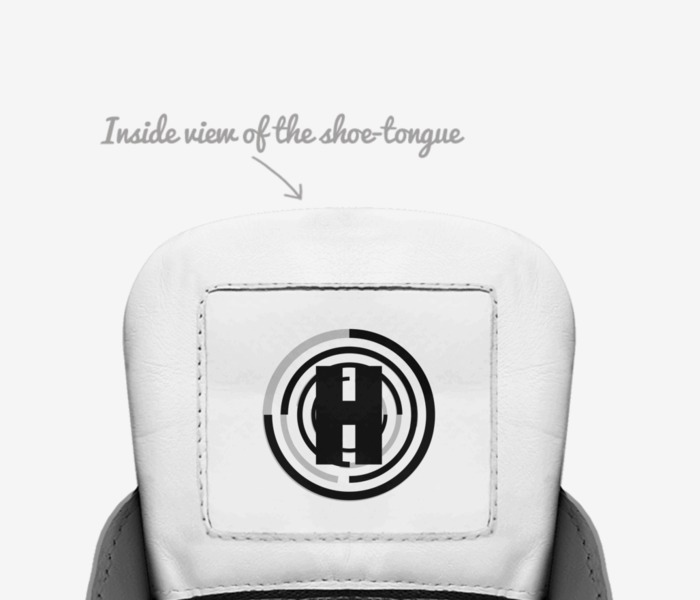 HAX custom made in Italy shoes by Nate Morell | Tongue view