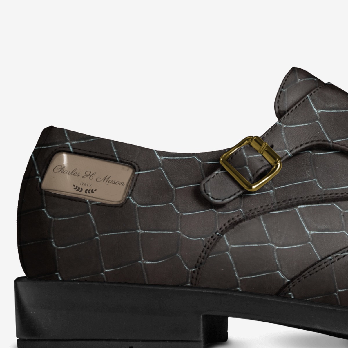 Charles H Mason custom made in Italy shoes by Sarastine Richey | Detail view