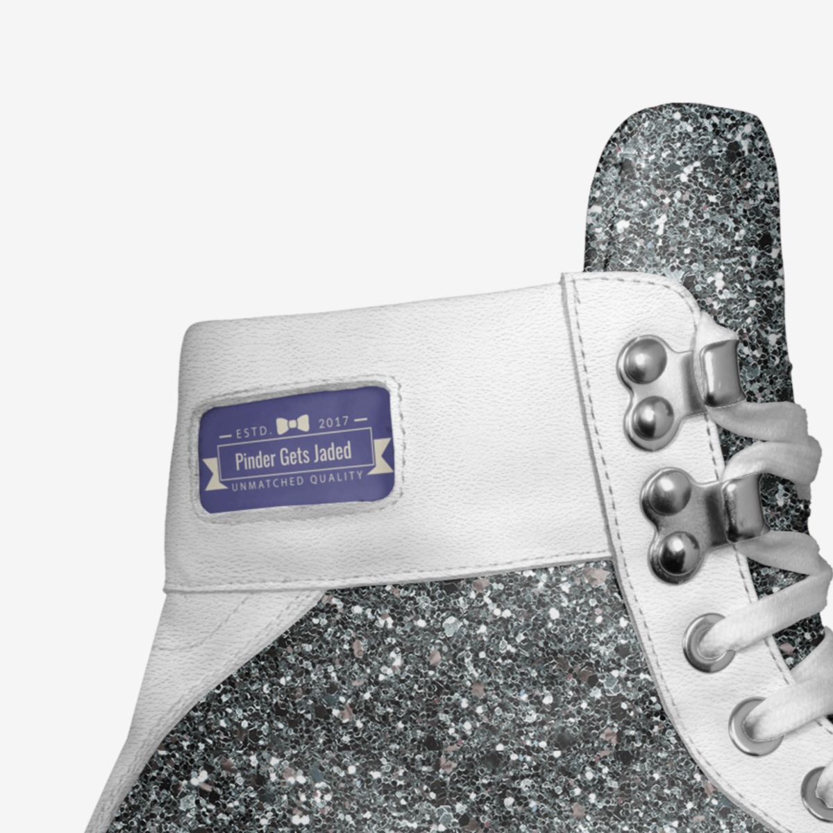 Pinder Gets Jaded custom made in Italy shoes by Jade Mandel | Detail view