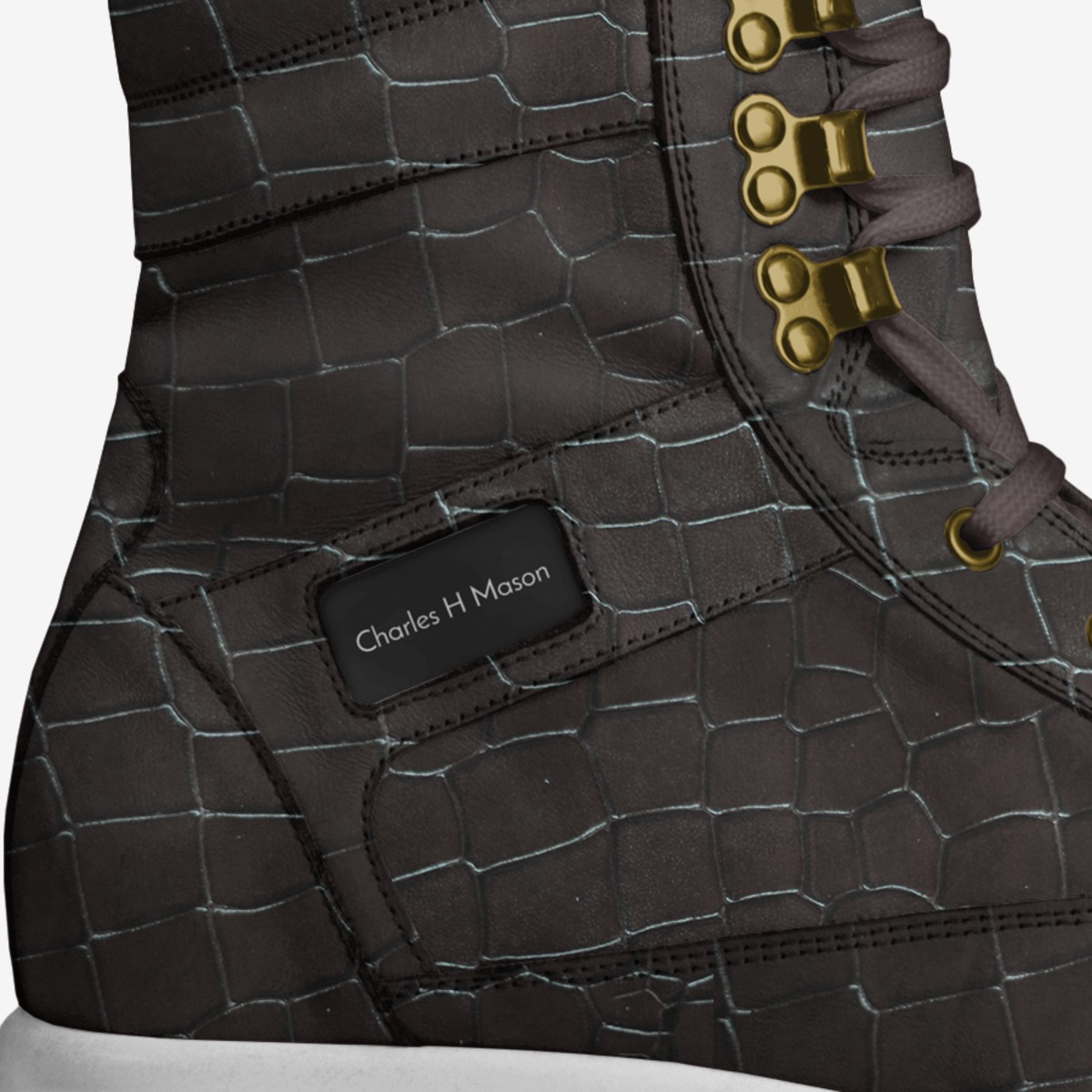 Charles H Mason custom made in Italy shoes by Sarastine Richey | Detail view