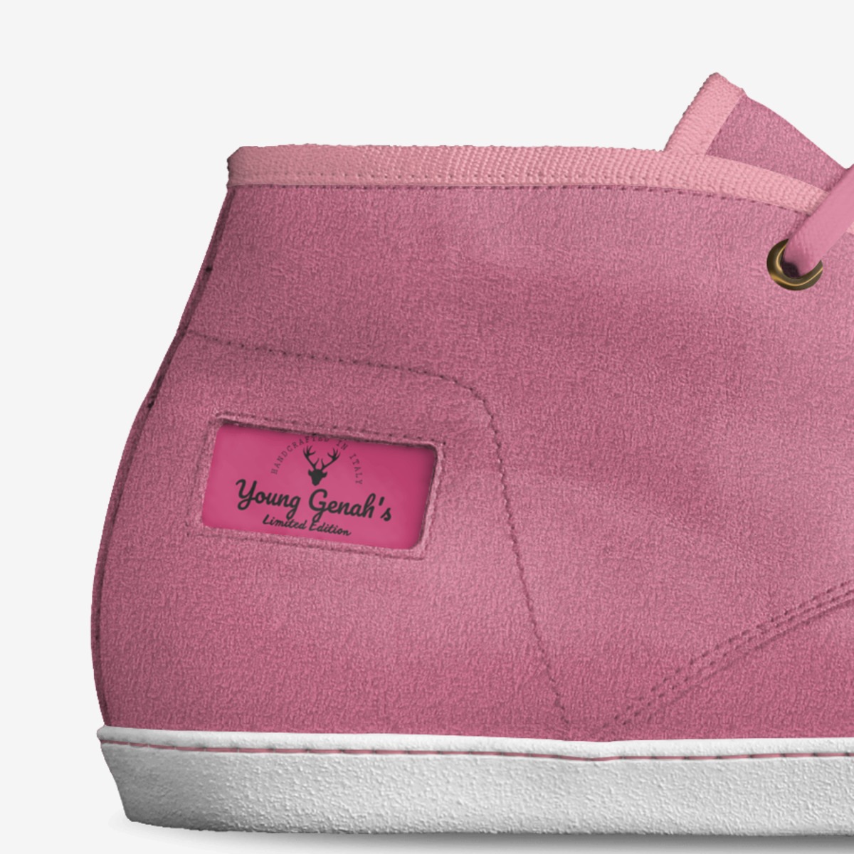 Young Genah's custom made in Italy shoes by Krishain Allen | Detail view
