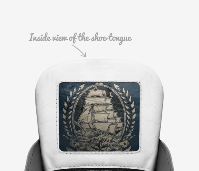Middleton's custom made in Italy shoes by Isaac Middleton | Tongue view