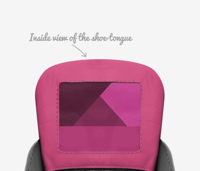 NAY'S SHOE custom made in Italy shoes by Nevaeh Amia Robinson | Tongue view