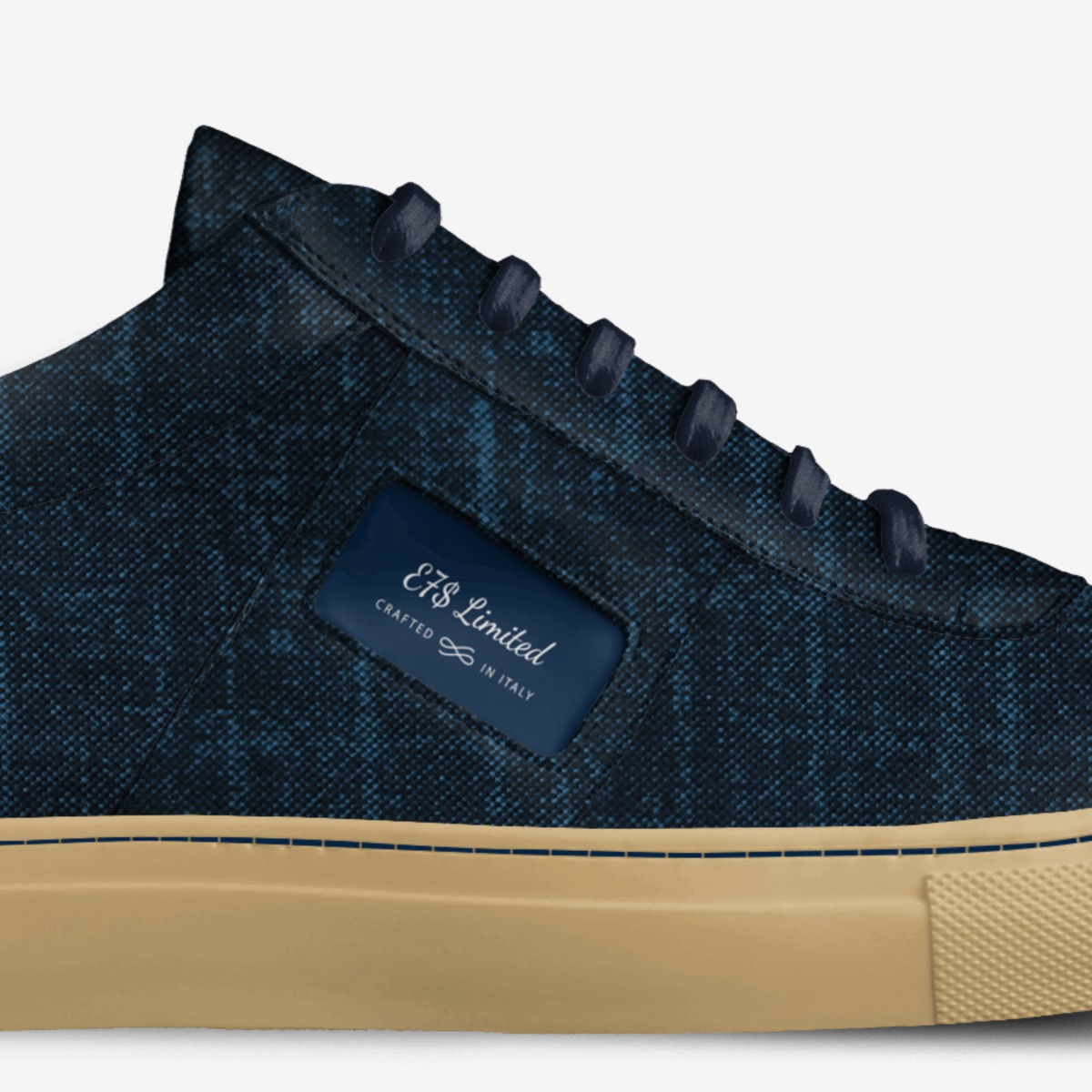 E7$ Limited custom made in Italy shoes by Lateef Williams | Detail view