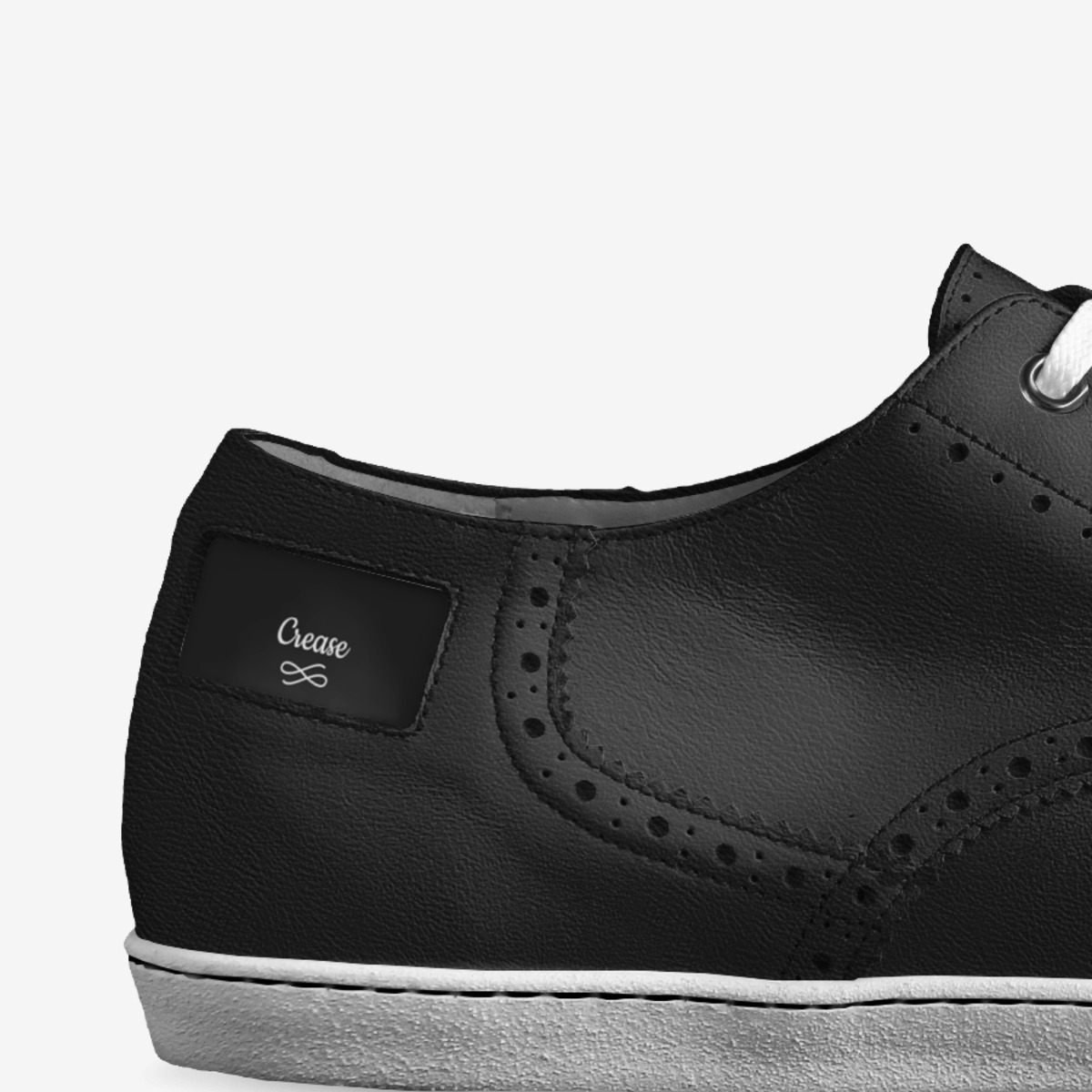 Crease custom made in Italy shoes by Quentin Adams | Detail view