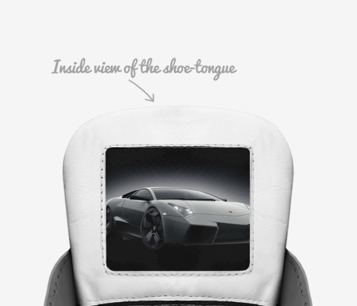 Yots custom made in Italy shoes by Trent | Tongue view