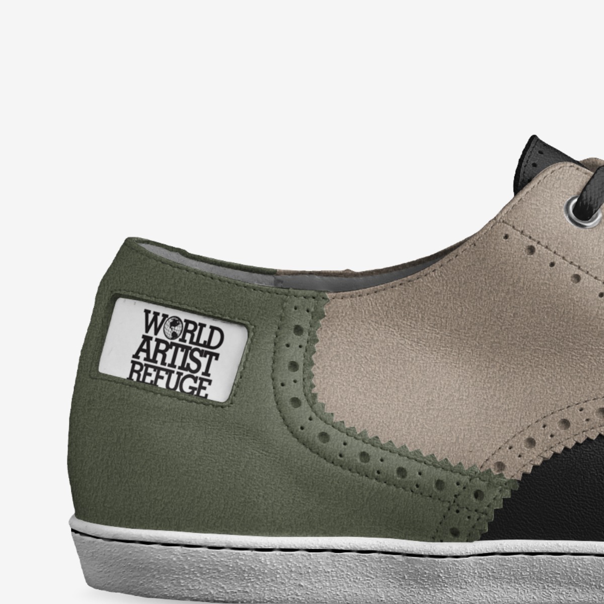 Worl Artist Refuge custom made in Italy shoes by Morris Peterson | Detail view