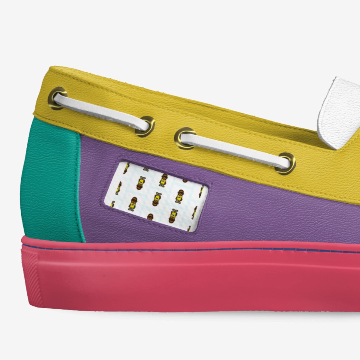 Boothville Scoobys custom made in Italy shoes by Theodore Pinkins | Detail view