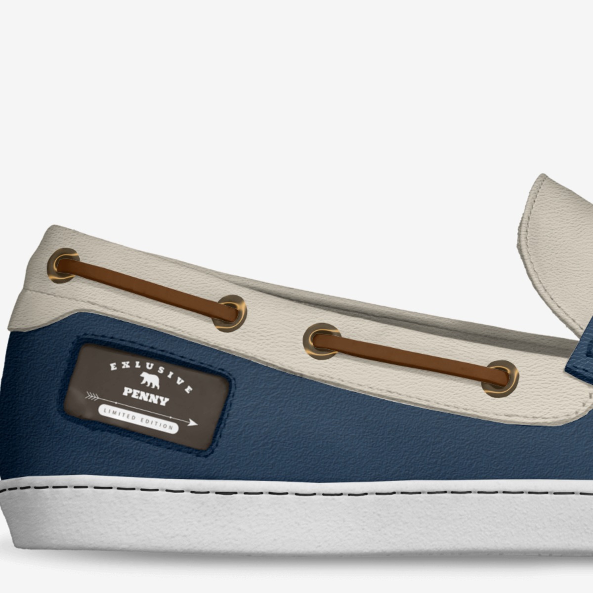 Penny custom made in Italy shoes by Gabriel Davis | Detail view