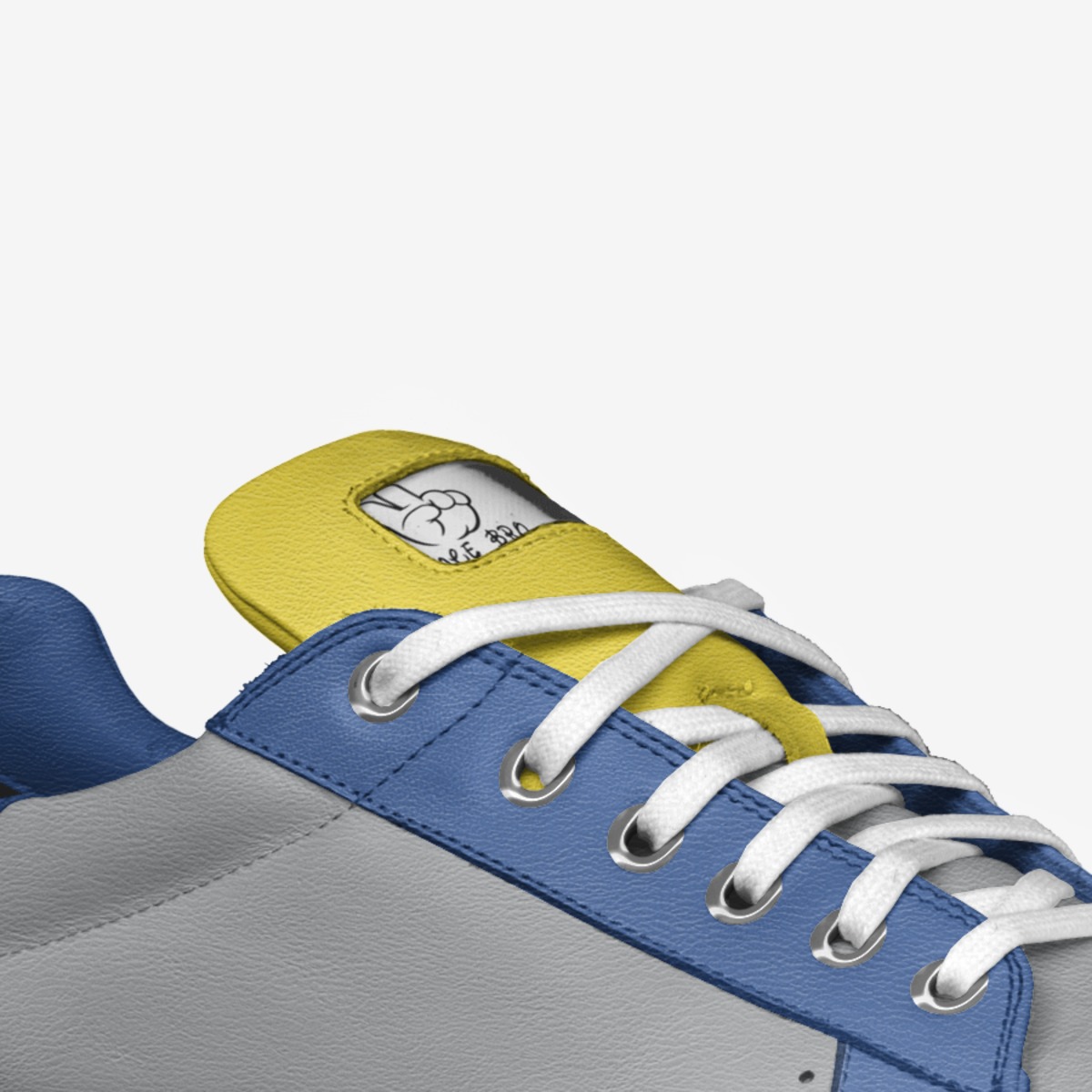 Peace bro custom made in Italy shoes by Stefan Kapetanovic | Detail view