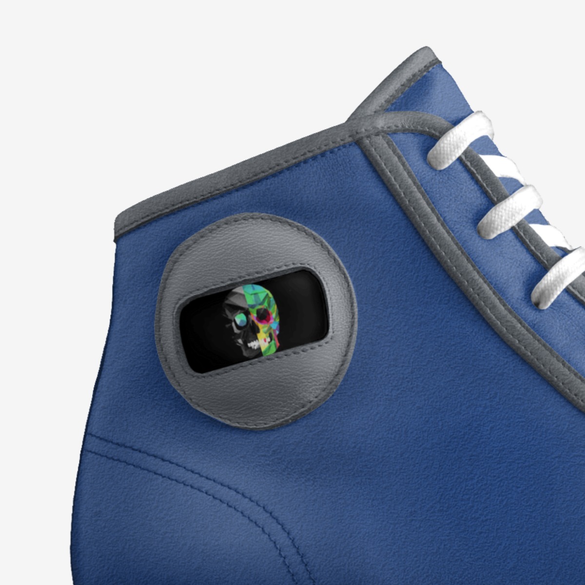 skull eclipse custom made in Italy shoes by Carlos Bangalan | Detail view