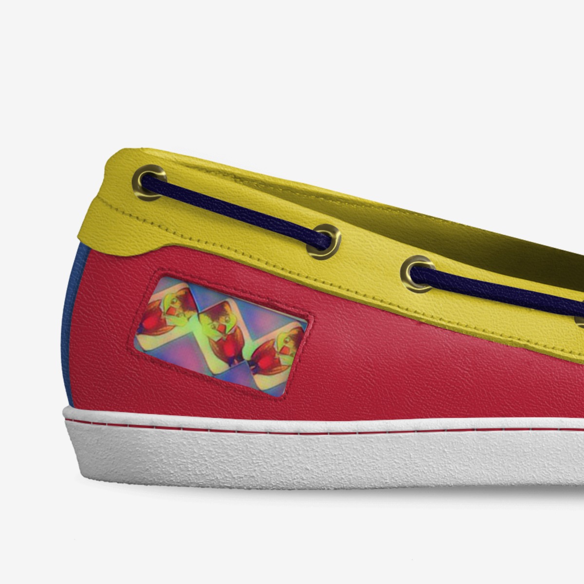 Duck boy custom made in Italy shoes by Janice Davis | Detail view
