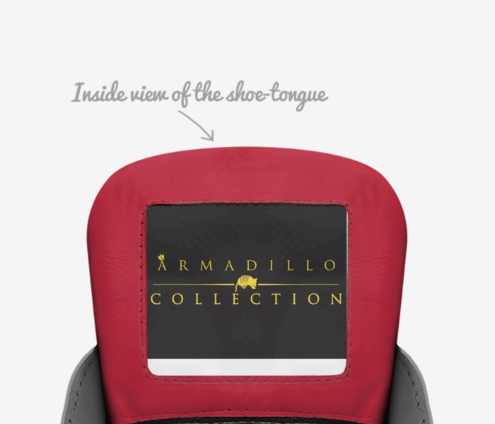 ARMADILLO'S custom made in Italy shoes by Armadillo Couture | Tongue view