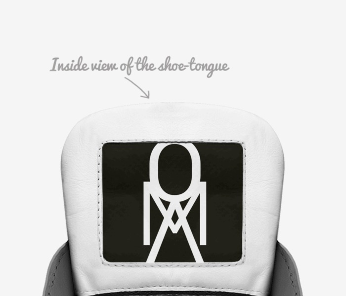 OMA custom made in Italy shoes by Montavius J Campbell | Tongue view