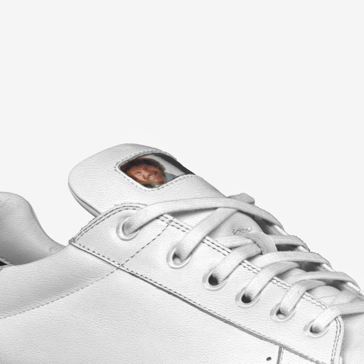 Bob ross custom made in Italy shoes by Bronson Chaparro | Detail view