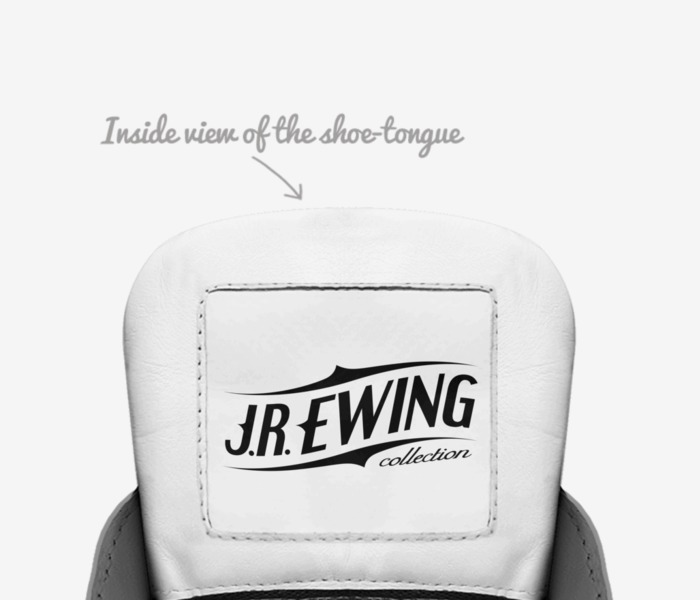 The J.R Ewing Collection custom made in Italy shoes by Eddie Brown | Tongue view