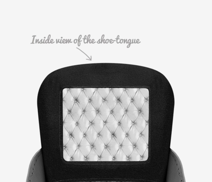 dubby custom made in Italy shoes by Suraj | Tongue view