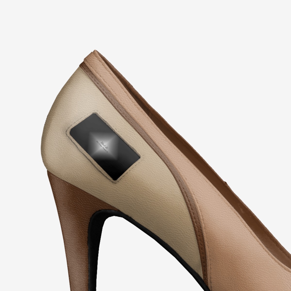 Browni Heels custom made in Italy shoes by Mud-di: Miss Unique Designer Is | Detail view