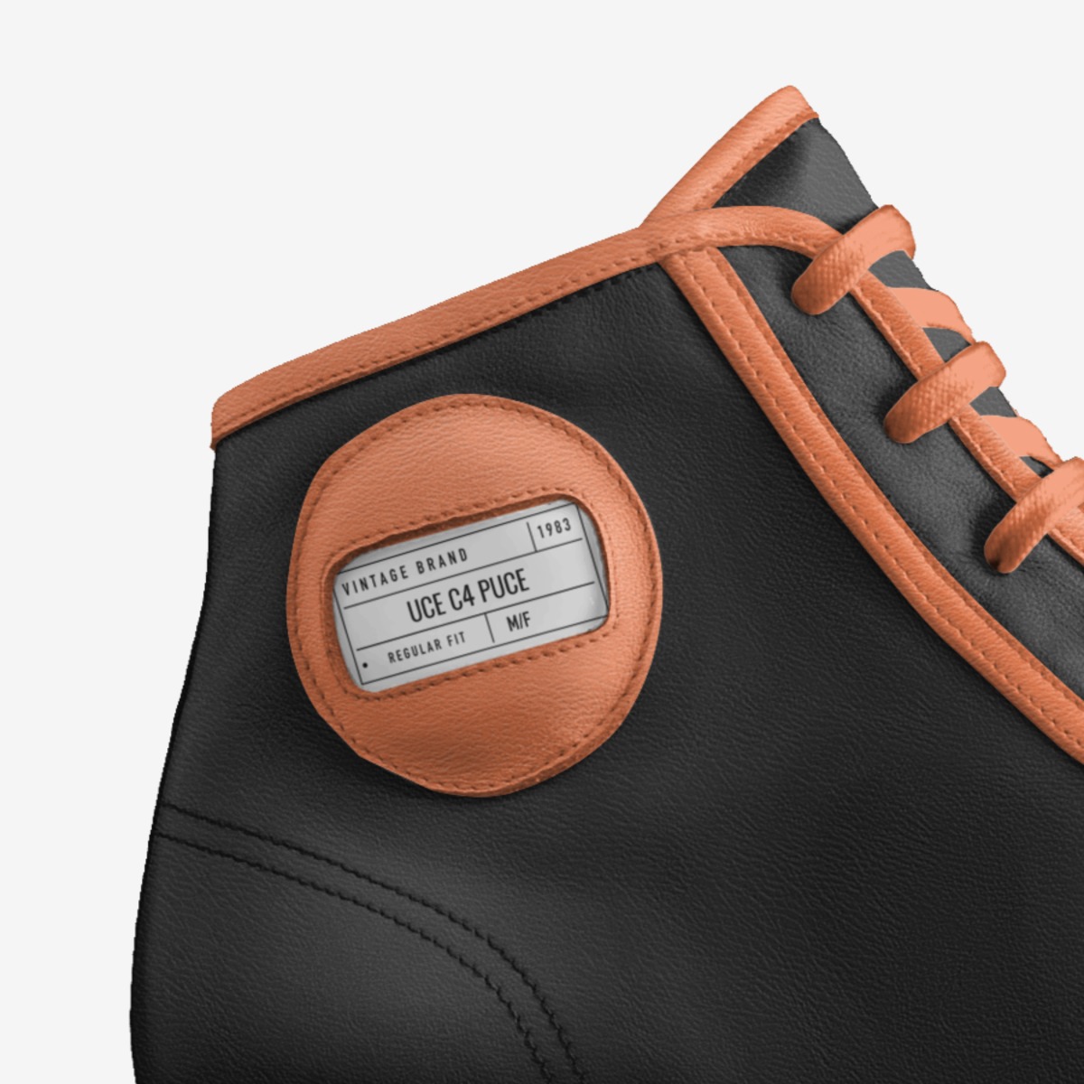UCE C4 PUCE custom made in Italy shoes by Jordan Iese | Detail view