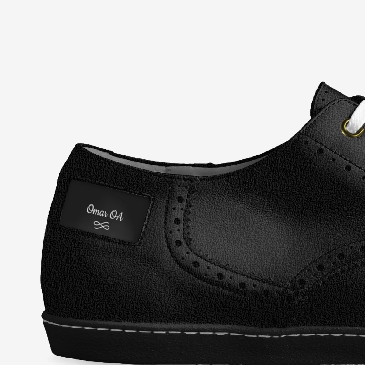 Omar OA custom made in Italy shoes by Omar Alzobiry | Detail view