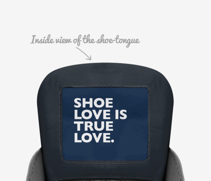 平和 custom made in Italy shoes by Shjayvion | Tongue view