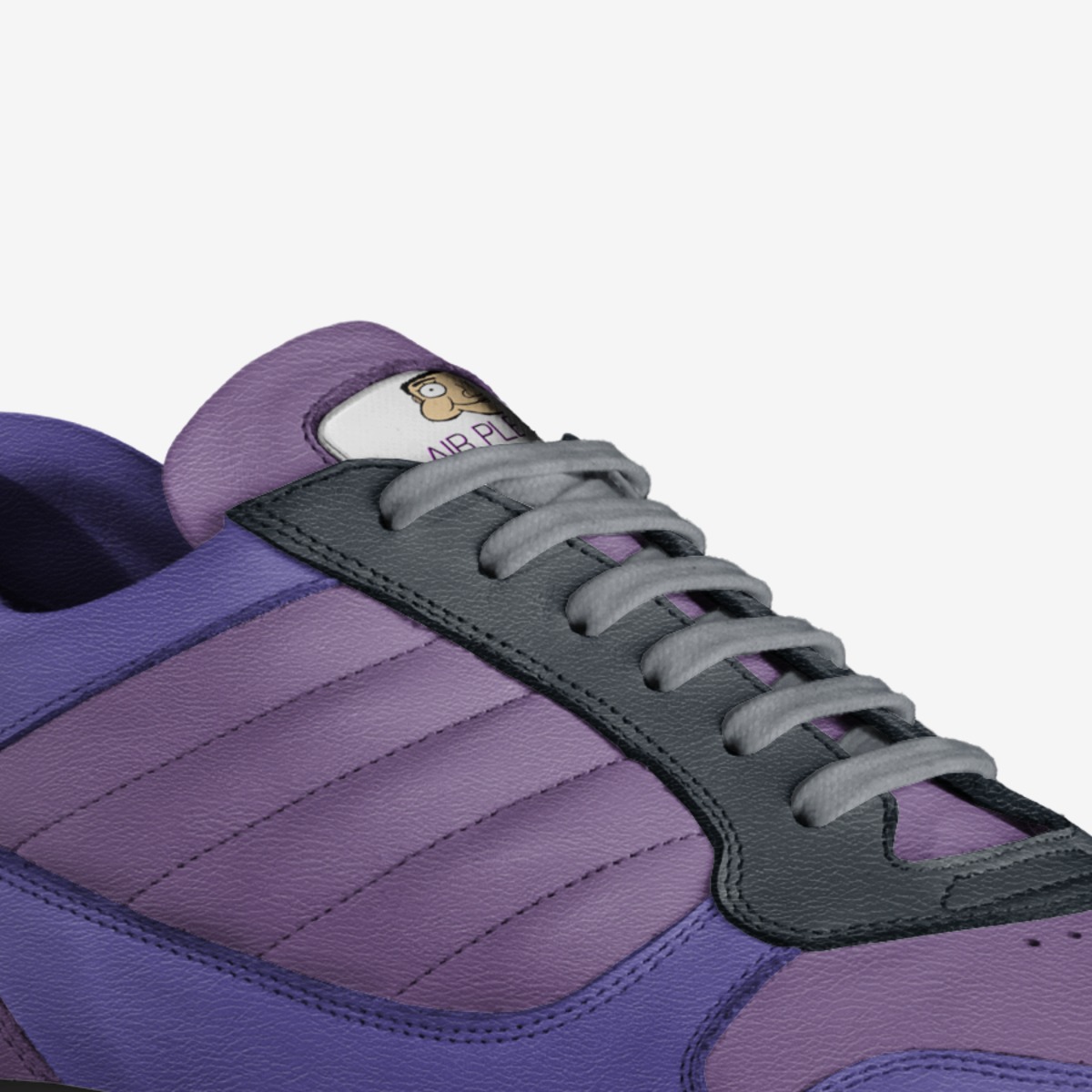 Air Pleb 2.0 custom made in Italy shoes by Hayden Bagley | Detail view