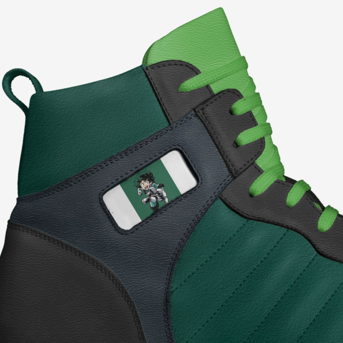 Deku custom made in Italy shoes by Leet | Detail view