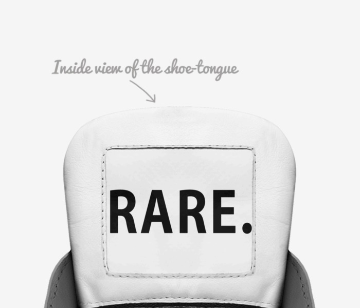 RARE. custom made in Italy shoes by Michael Morris | Tongue view