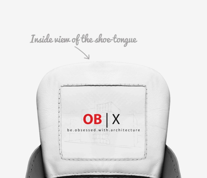 OB | X  custom made in Italy shoes by Oscar Hernandez Acosta | Tongue view