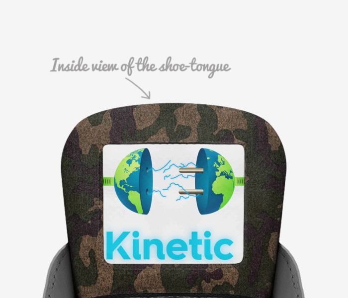KINETIC custom made in Italy shoes by Melinda Mccoy | Tongue view