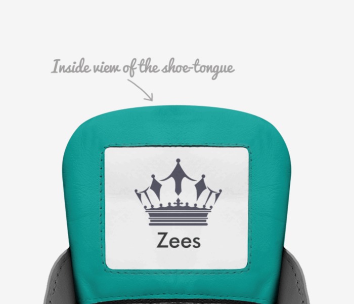 Zees custom made in Italy shoes by Connor Chappell | Tongue view