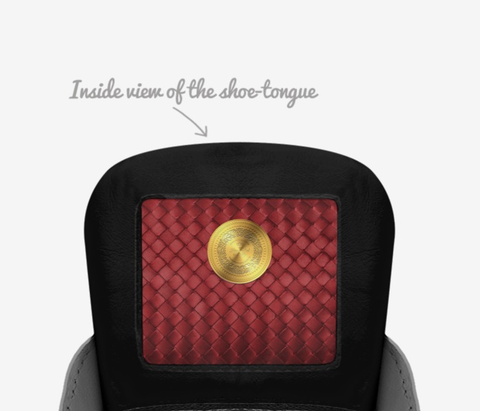 Jm bred custom made in Italy shoes by Jose Martinez | Tongue view