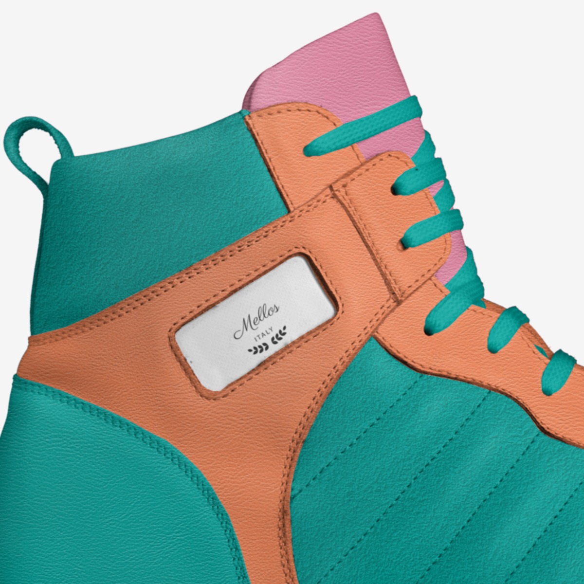 Mellos custom made in Italy shoes by Omari Francis | Detail view