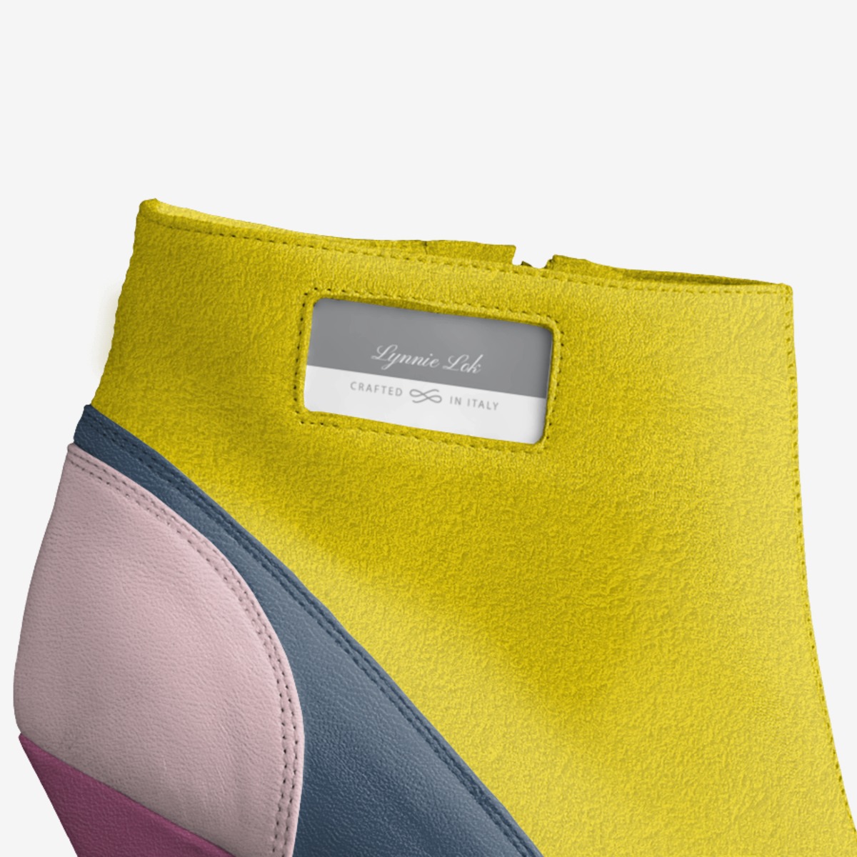 Playful custom made in Italy shoes by Heidi Lynn Rolle | Detail view