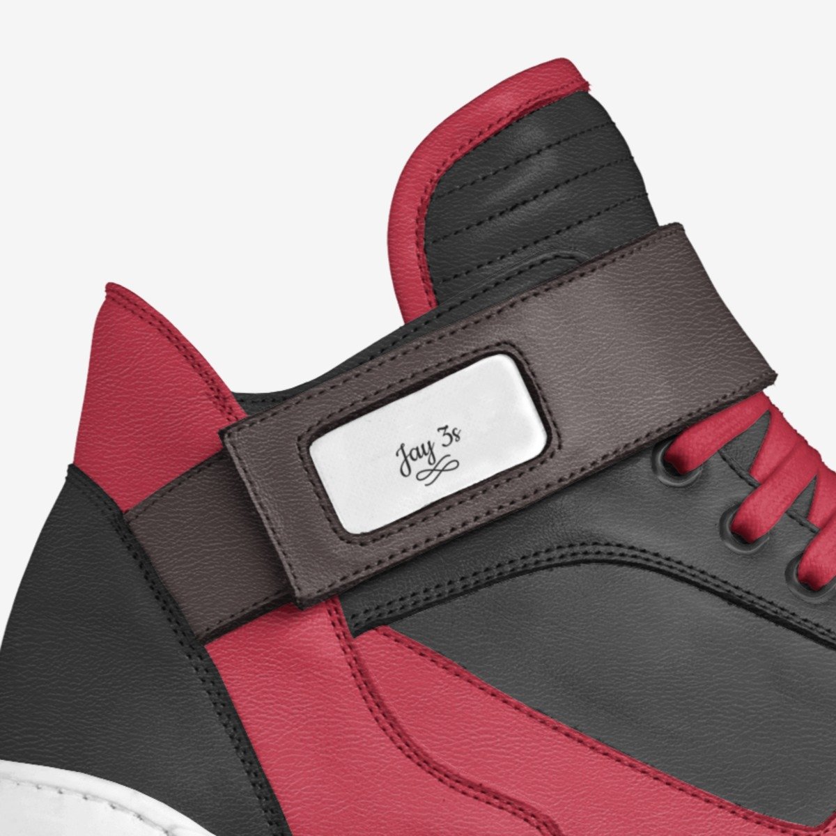 Jay 3s custom made in Italy shoes by James Parham | Detail view