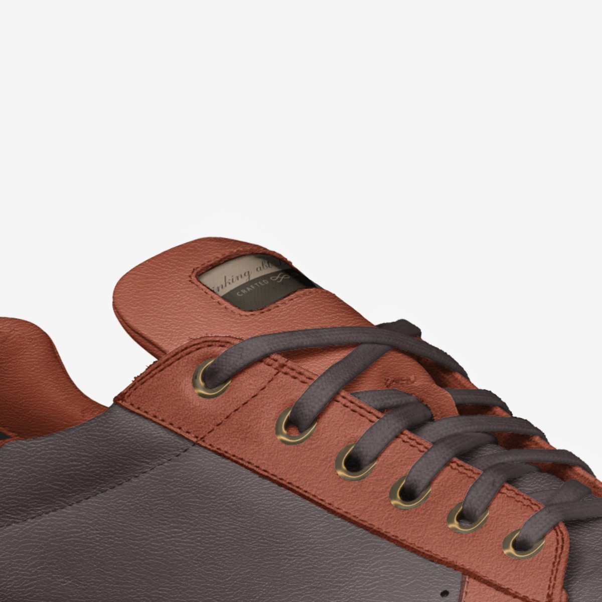Thinking abt LIFE™ custom made in Italy shoes by Qaraah Films™ | Detail view