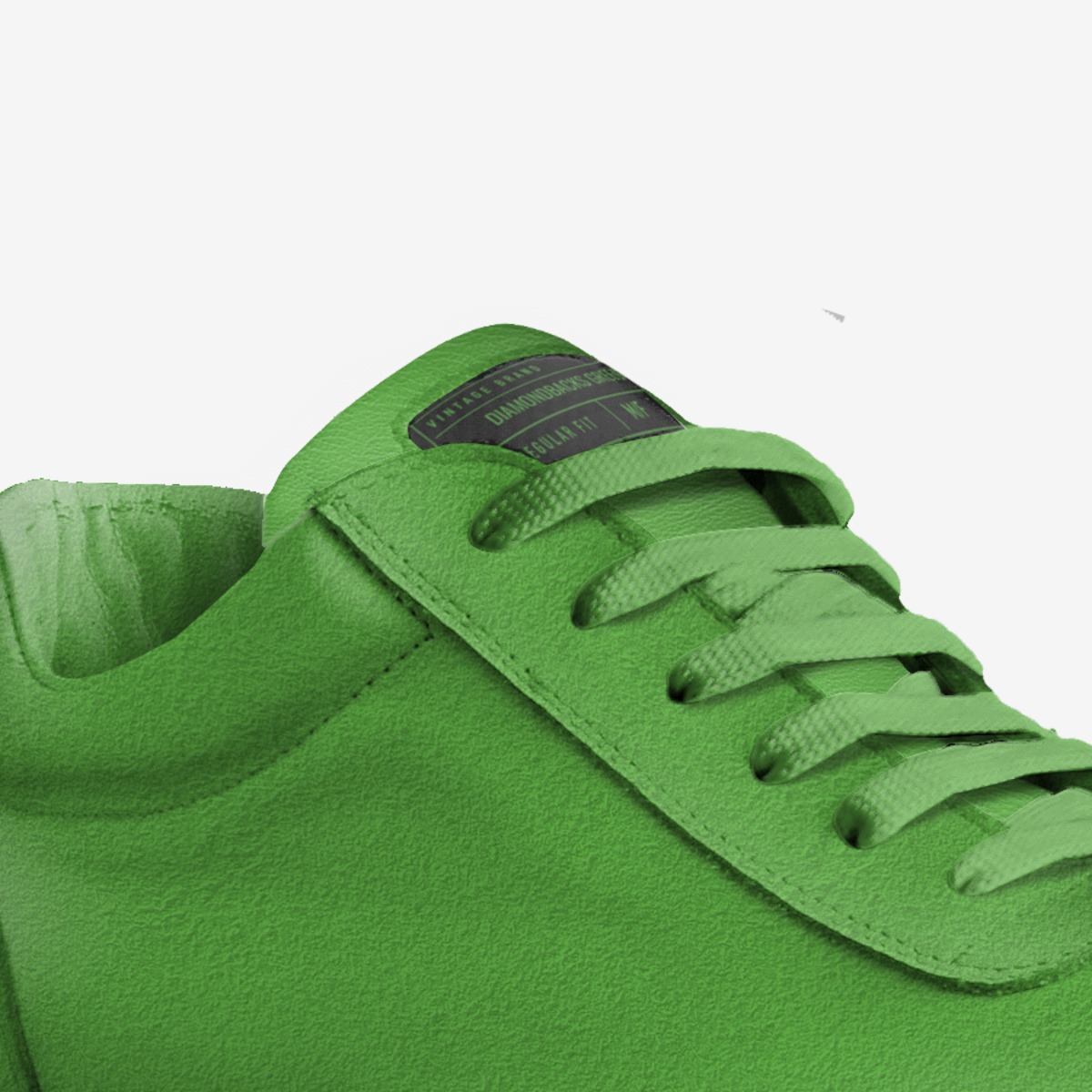 Slime custom made in Italy shoes by Dyrtcheap Diamondbacks | Detail view