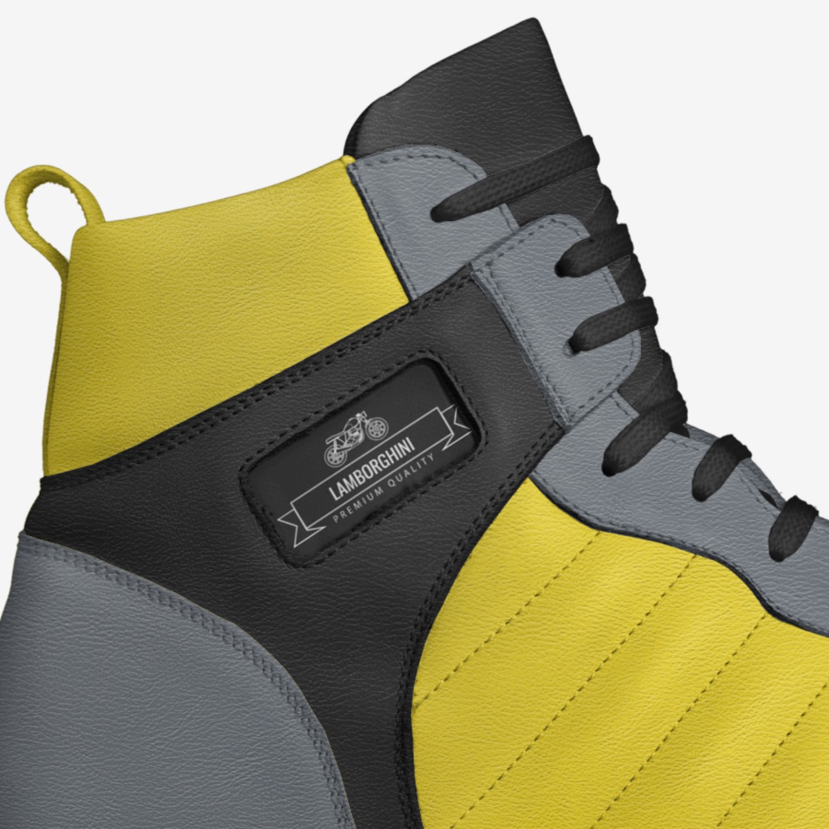 Lamborghini custom made in Italy shoes by Sergio Magdaleno | Detail view
