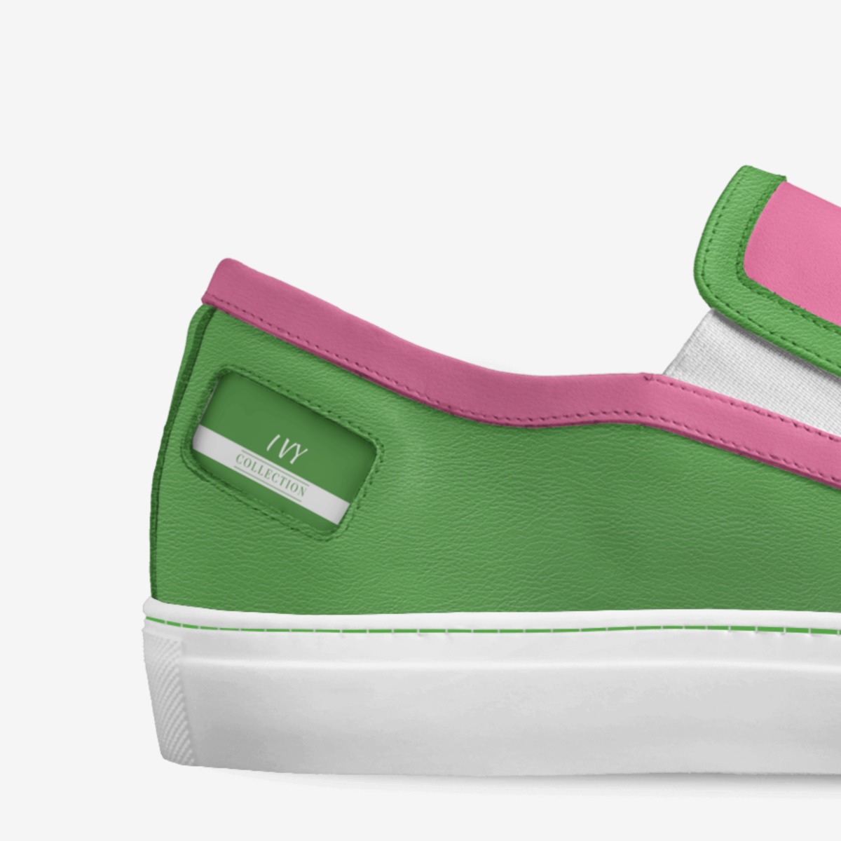 ALPHA KAPPA ALPHA custom made in Italy shoes by K Parker | Detail view