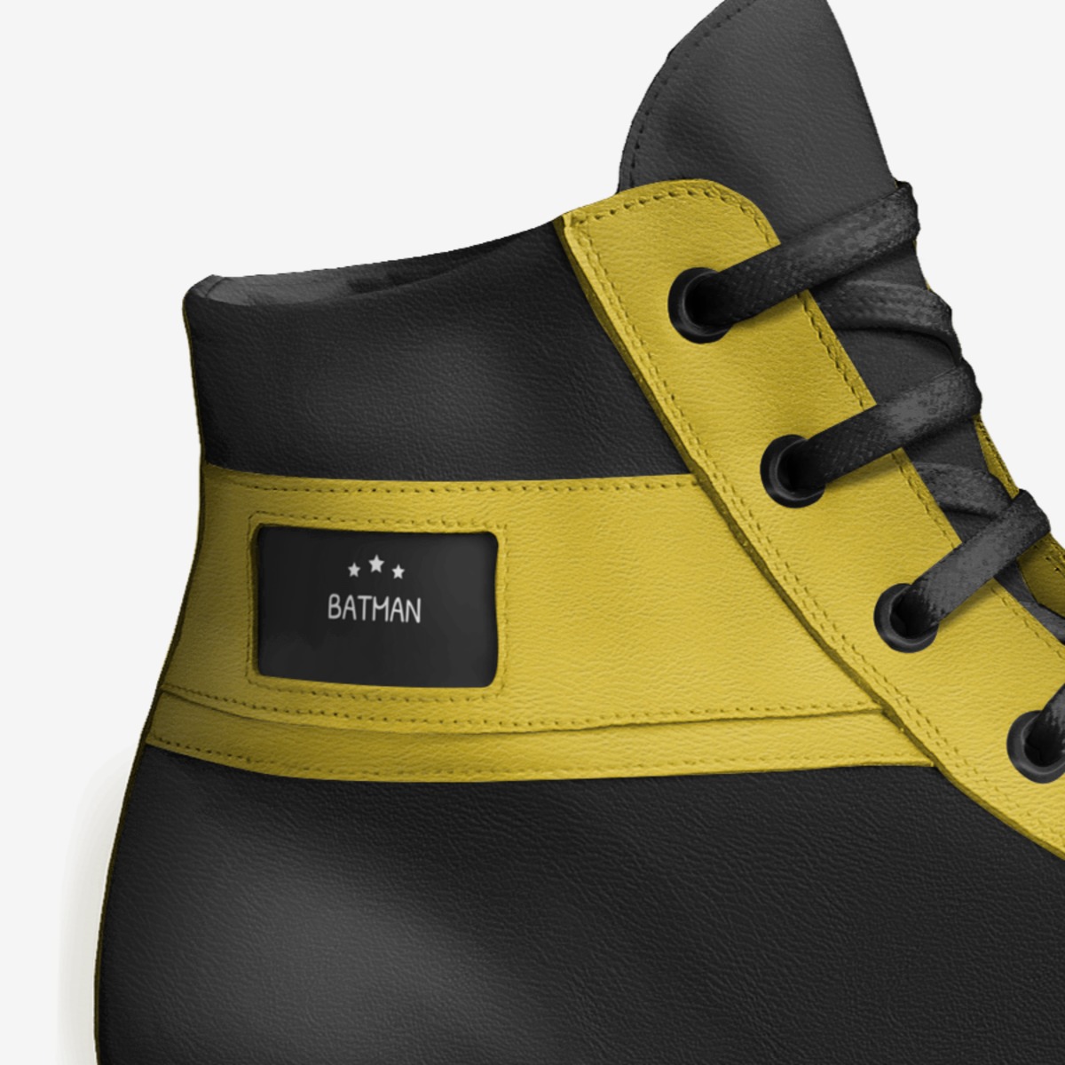 BATMAN custom made in Italy shoes by Brook Hernandez | Detail view