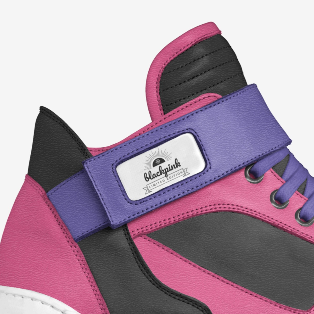 blackpink custom made in Italy shoes by Dinh Bao Tran | Detail view