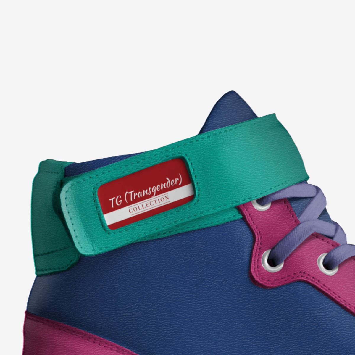 TG (Transgender) custom made in Italy shoes by Masniah Warren | Detail view