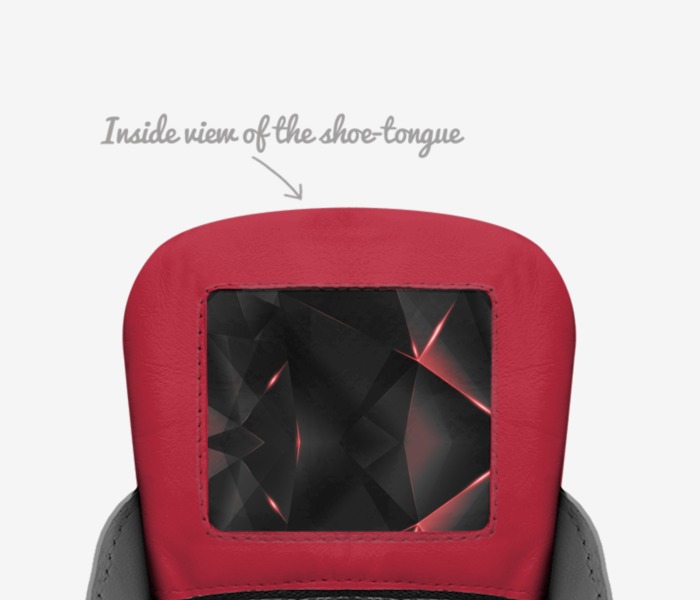 Nina'z custom made in Italy shoes by Corrina Noggle | Tongue view