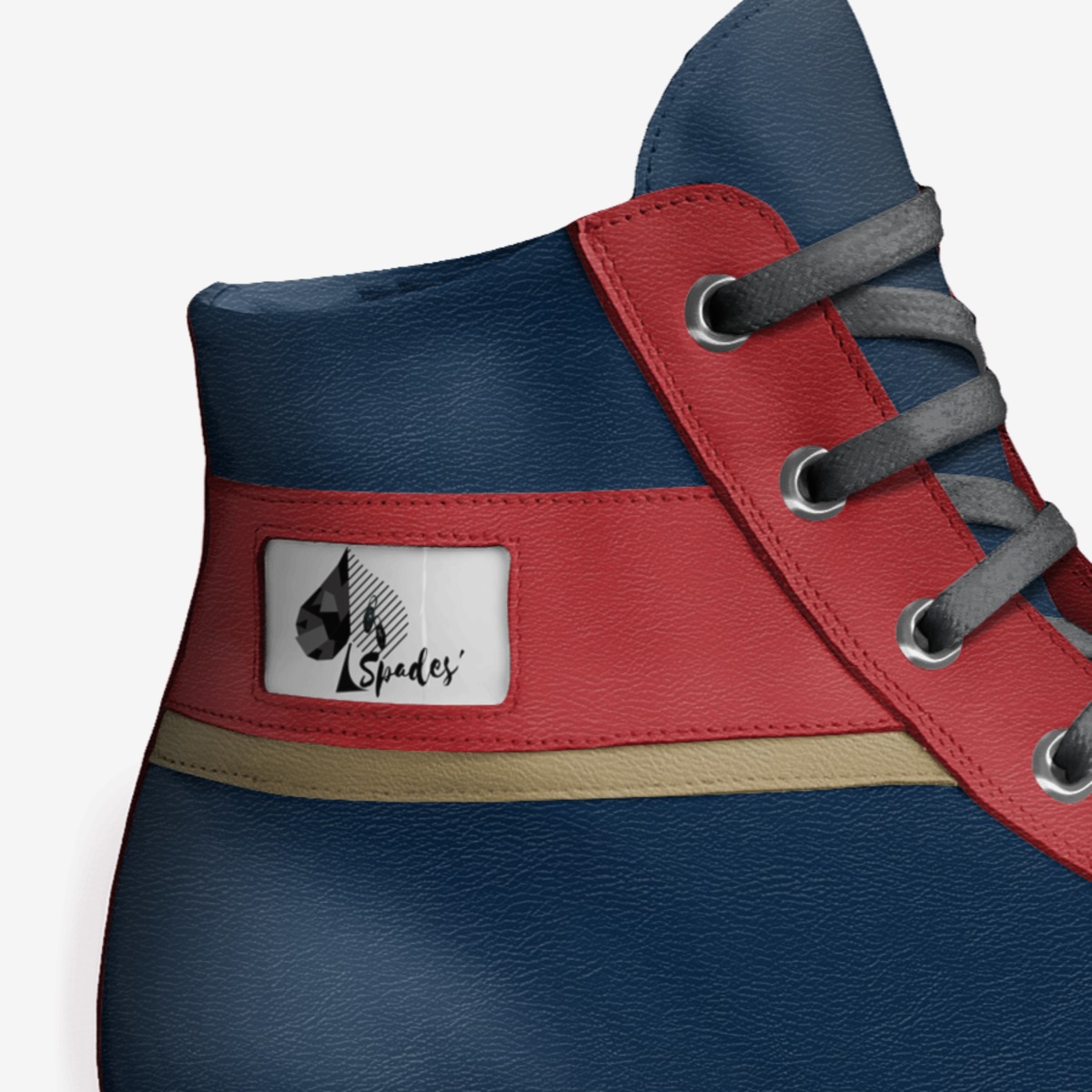 Ace of Spades custom made in Italy shoes by Davide Spadone | Detail view