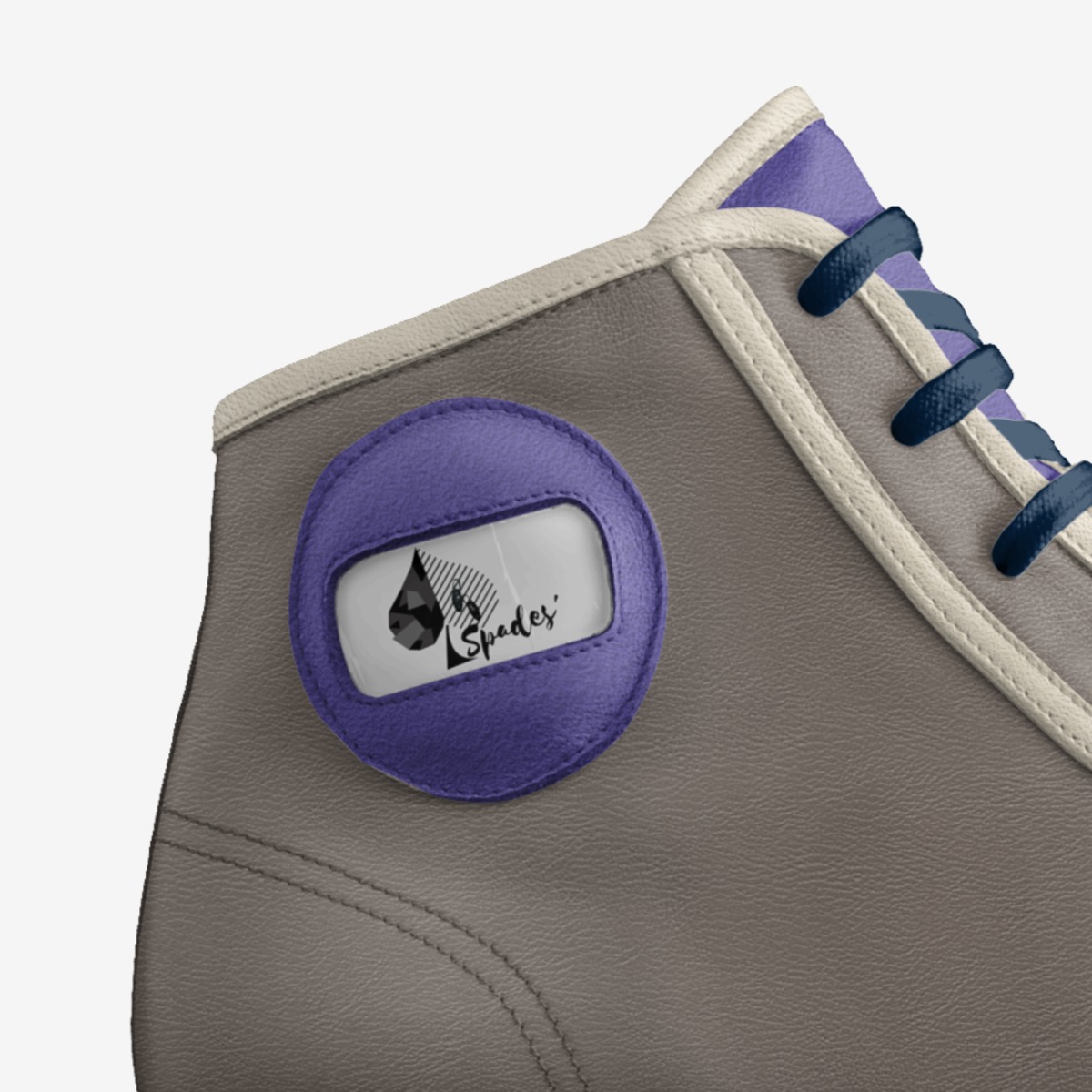Queen of Spades custom made in Italy shoes by Davide Spadone | Detail view